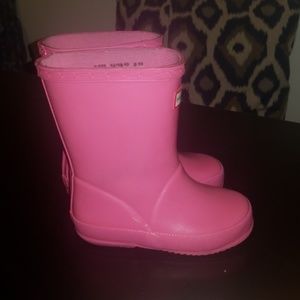 Pink Hunter Toddler Rainboots